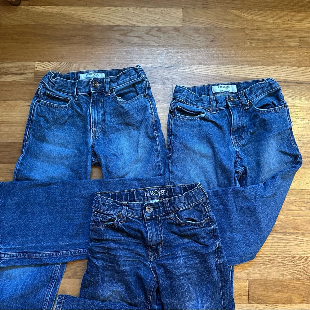 Cherokee Boys Jeans 3 Pair Bundle, Size 8 - Picture 2 of 6